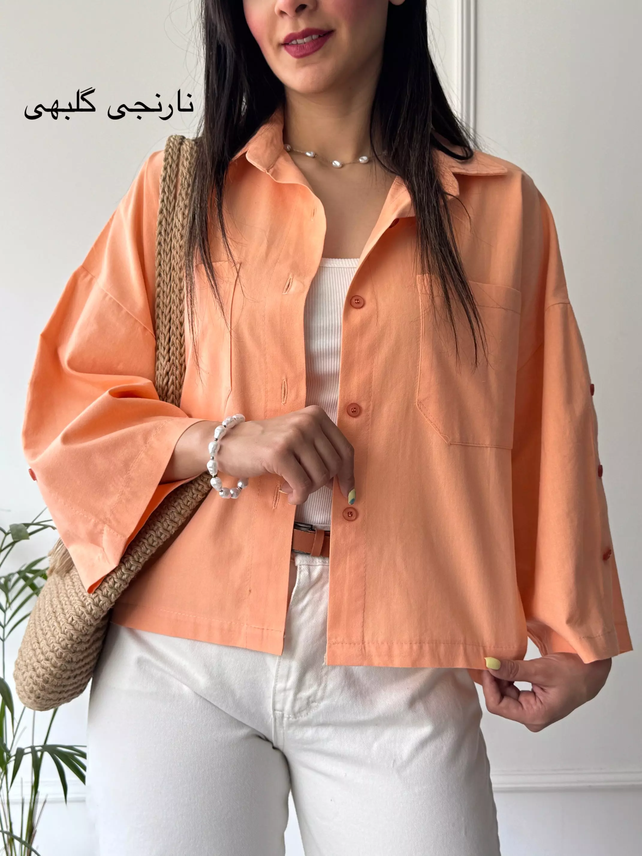 مانتو شومیزی باکسی سارن